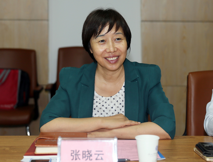 院长张晓云致辞副院长梅创社及相关部门负责同志参加座谈合影留念朱俊