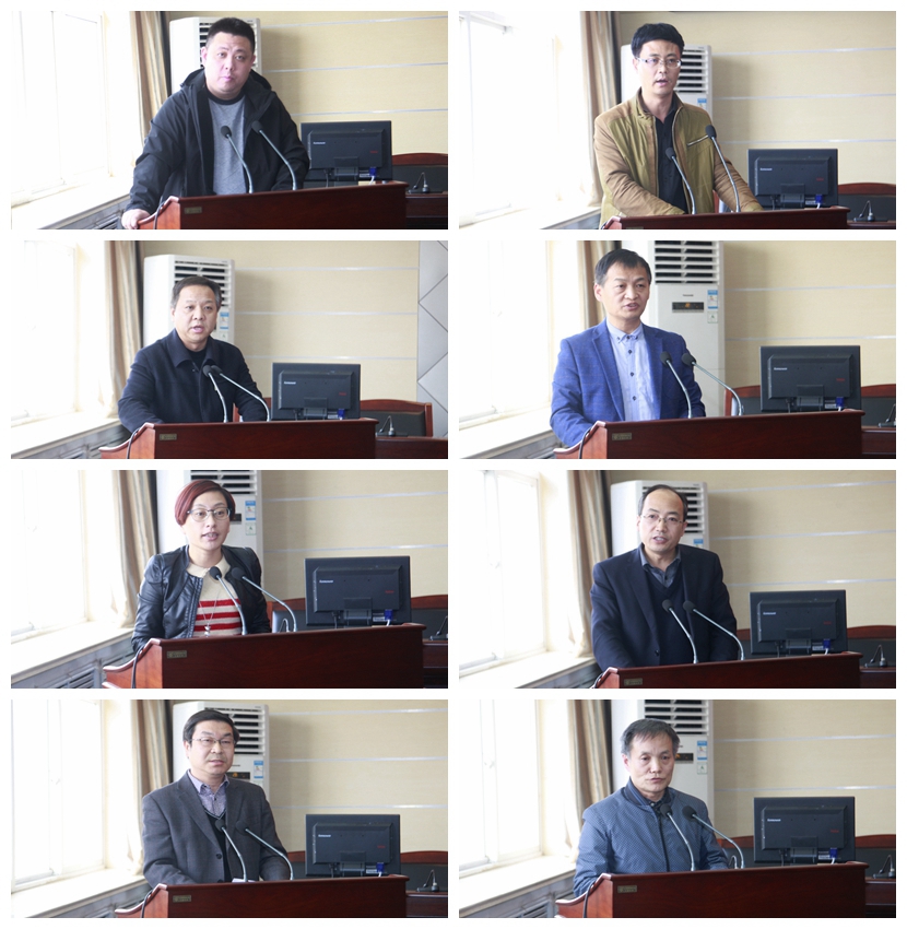 八个职能部门的负责同志汇报“国家优质高职学院建设”工作举措