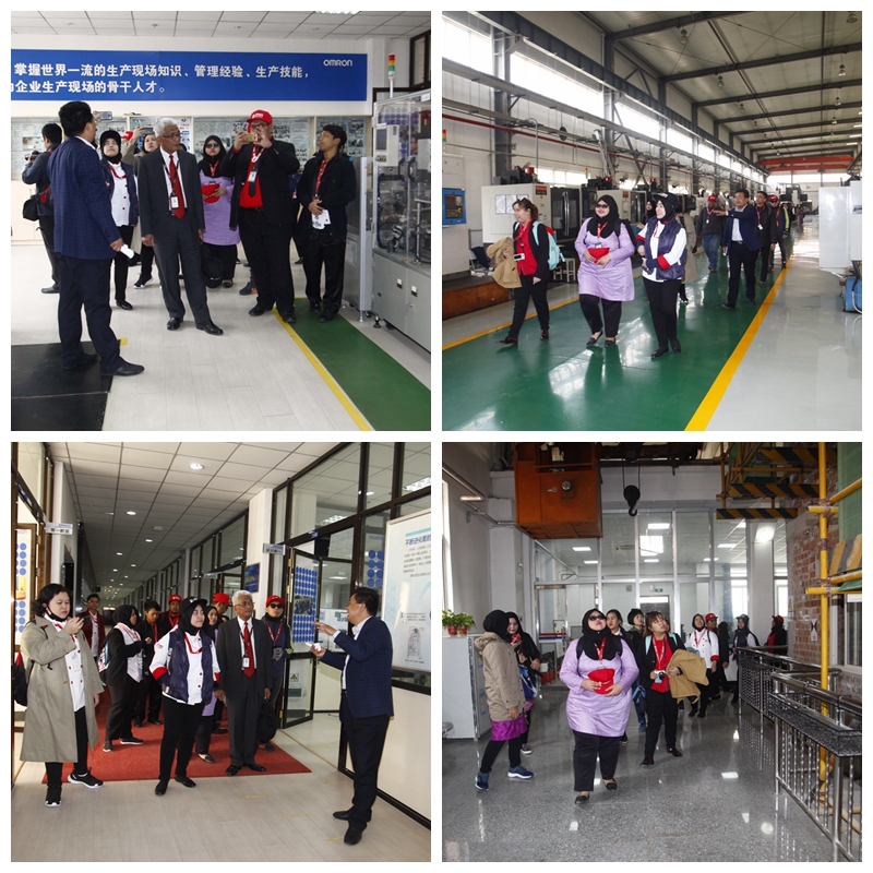 马来西亚管理科学大学师生参观我院实训基地