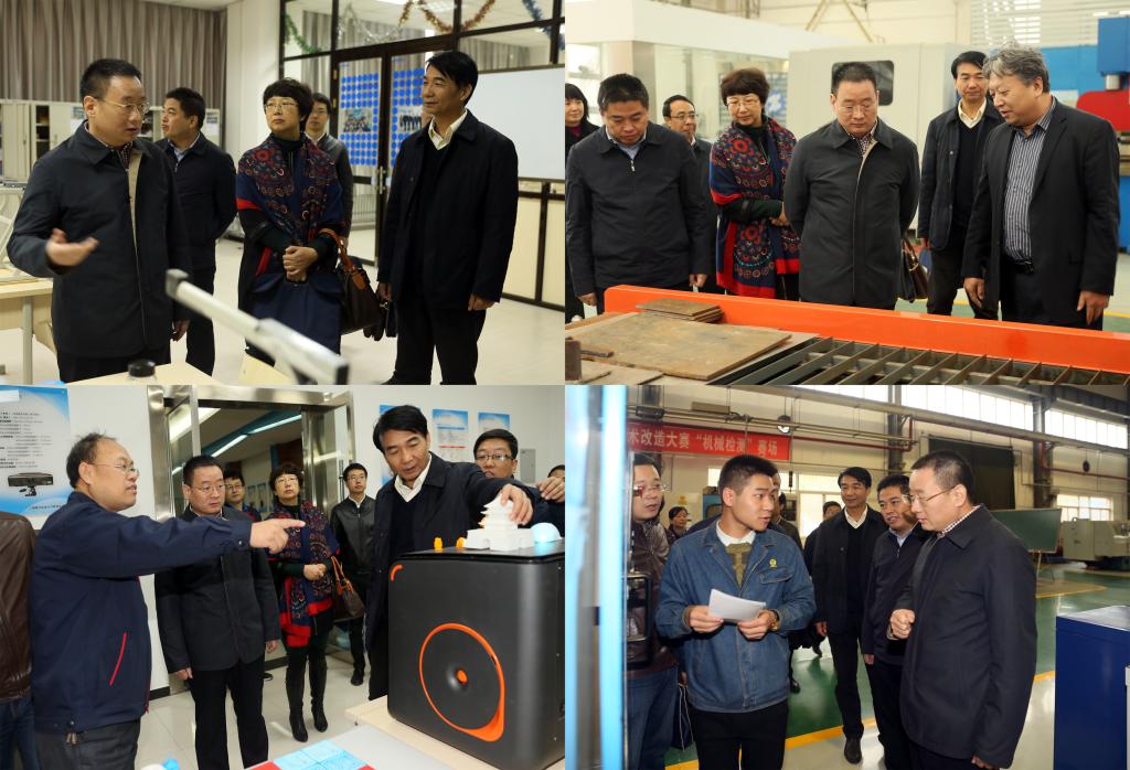 省纪委常委、省监察厅副厅长杨政国一行实地考察我院实训基地