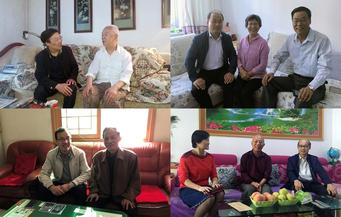 学院领导看望慰问离退休老教师代表