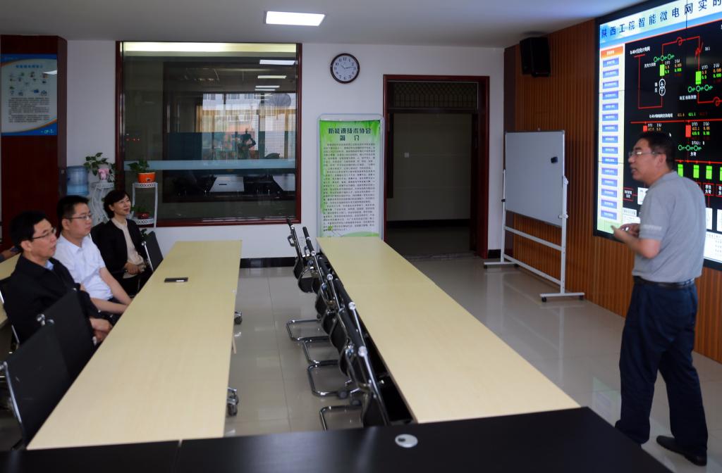 葛维威副司长考察分布式能源及智能微电网系统实训中心