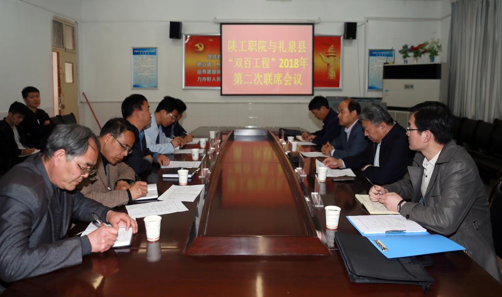 我院与礼泉县“双百工程”第二次联席会议举行